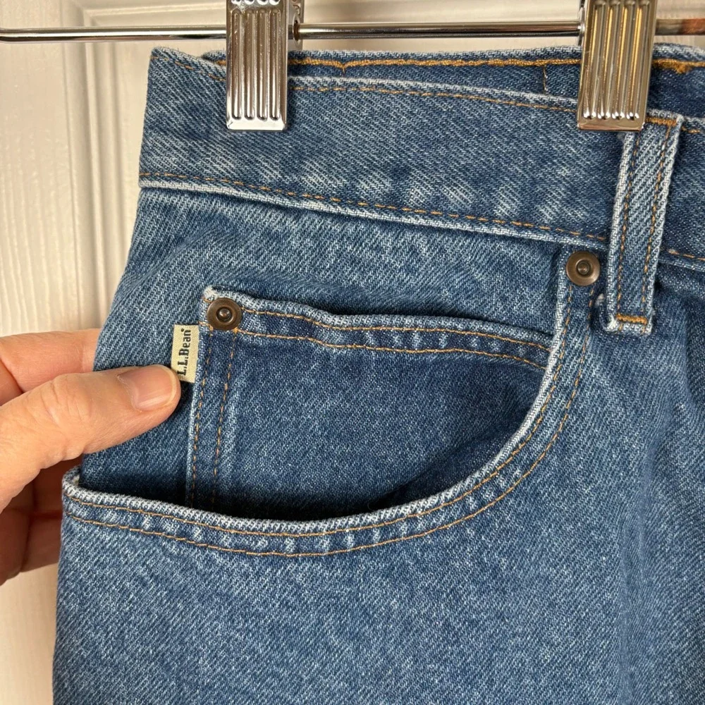 LLBean Double L Jeans Relaxed Fit Men's 38x30‎ Heavyweight 100% Cotton Workwear